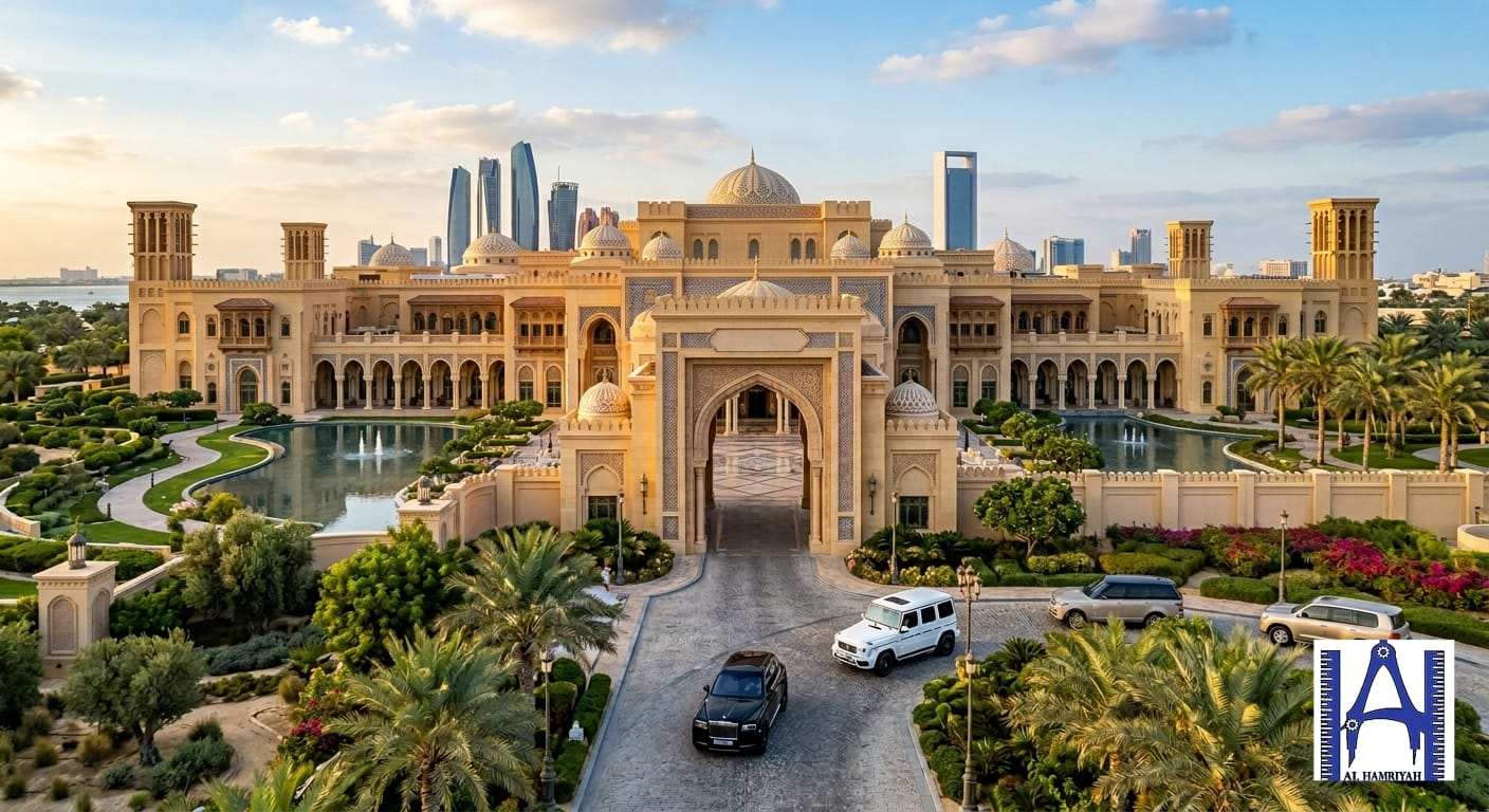 Grand royal palace aerial view – Al Hamriyah Engineering Consultancy UAE