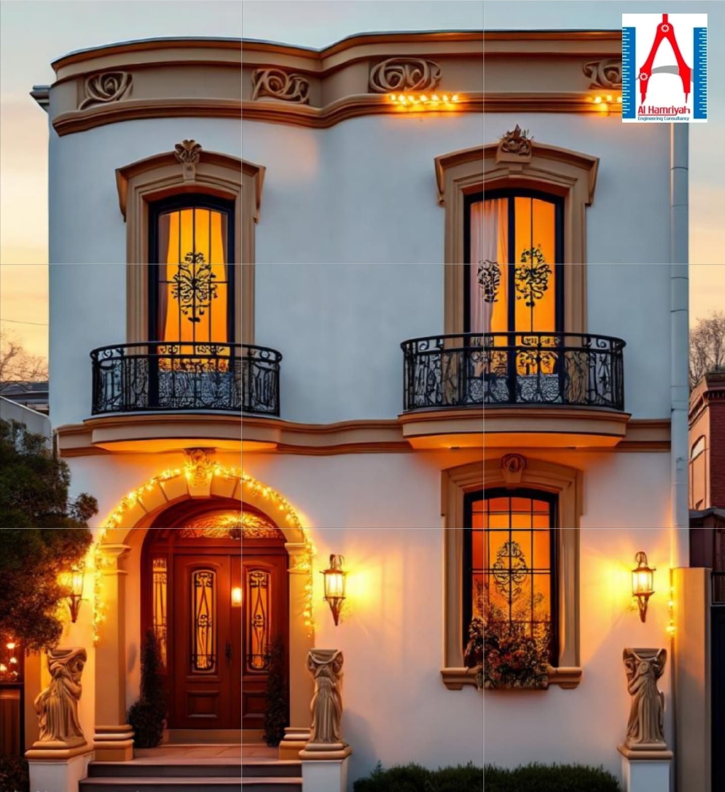 Heritage-inspired villa design and project delivery – Al Hamriyah Engineering Consultancy Sharjah